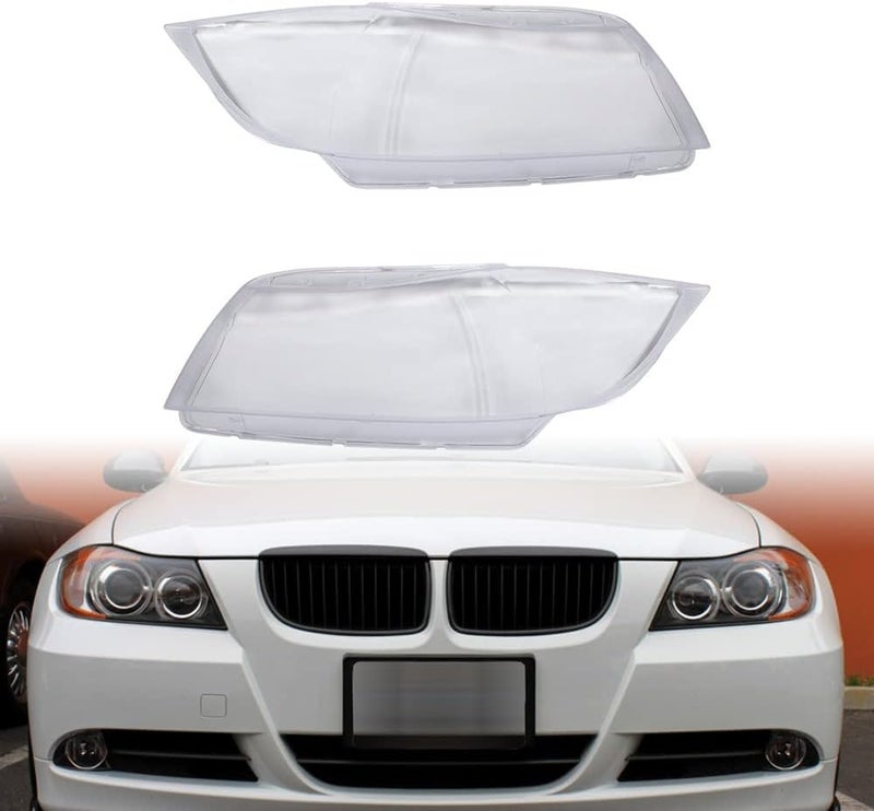 Anzios Left Right Headlight Cover Head Lamp Clear Transparent Lens Replacement for 2005-2011 BMW E90 E91 323i 325i 328i 328xi 335xi 335d 335i xDrive Xenon Headlamp - Image 5